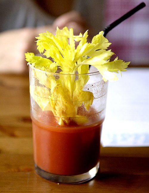 bloody mary with celery 